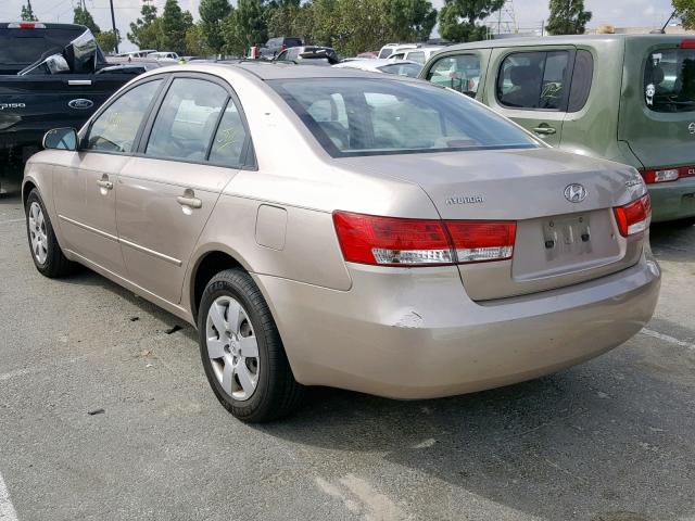 KMHET46C16A098279 - 2006 HYUNDAI SONATA GL GOLD photo 3