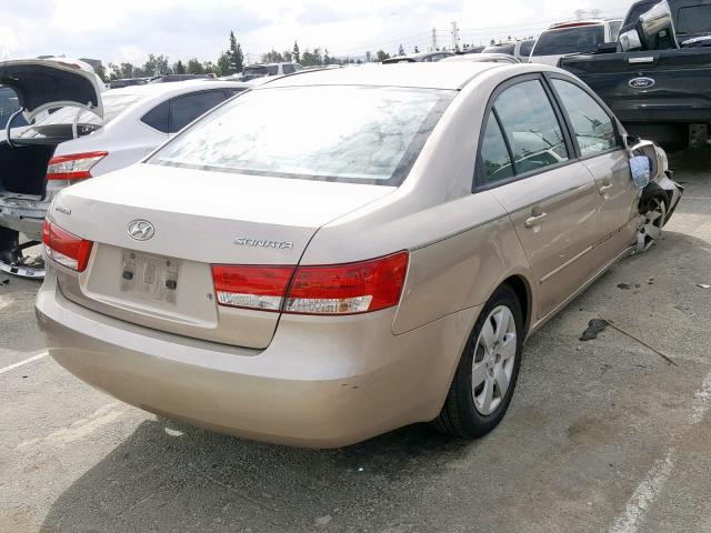 KMHET46C16A098279 - 2006 HYUNDAI SONATA GL GOLD photo 4