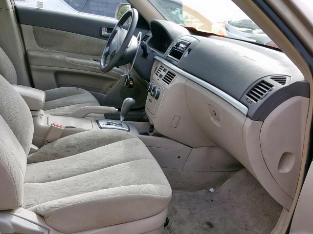 KMHET46C16A098279 - 2006 HYUNDAI SONATA GL GOLD photo 5