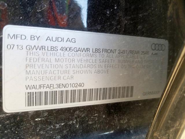 WAUFFAFL3EN010240 - 2014 AUDI A4 PREMIUM PLUS  photo 10