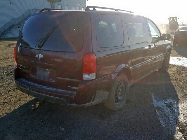 1GNDV33127D184120 - 2007 CHEVROLET UPLANDER L 勃艮第红 照片 4
