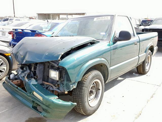 1GCCS1443VK113771 - 1997 CHEVROLET S TRUCK S1 GREEN photo 2