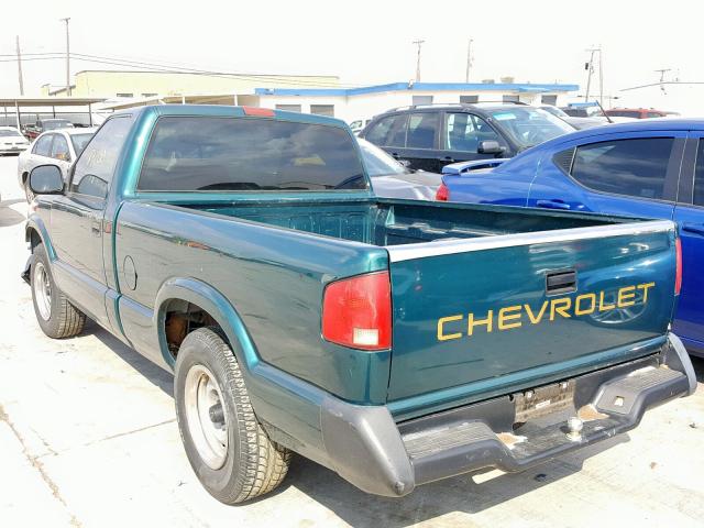 1GCCS1443VK113771 - 1997 CHEVROLET S TRUCK S1 GREEN photo 3