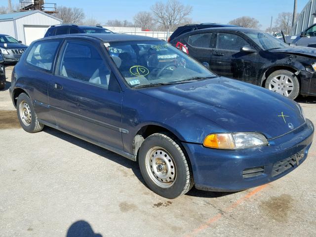 2HGEH2358NH552142 - 1992 HONDA CIVIC DX BLUE photo 1