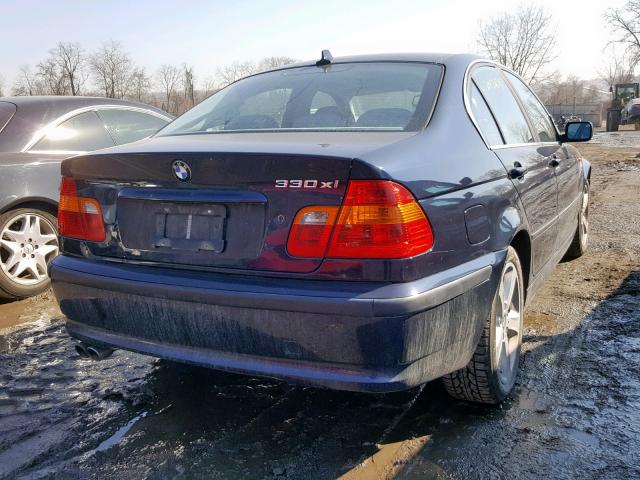 WBAEW53484PG10967 - 2004 BMW 330 XI BLUE photo 4