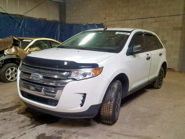 2FMDK3GC9DBA72389 - 2013 FORD EDGE SE WHITE photo 2