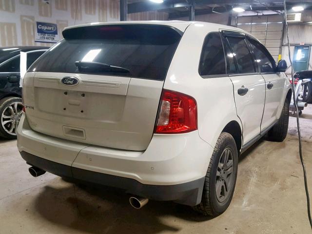 2FMDK3GC9DBA72389 - 2013 FORD EDGE SE WHITE photo 4