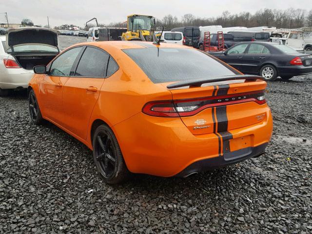 1C3CDFBB4ED868932 - 2014 DODGE DART SXT ORANGE photo 3