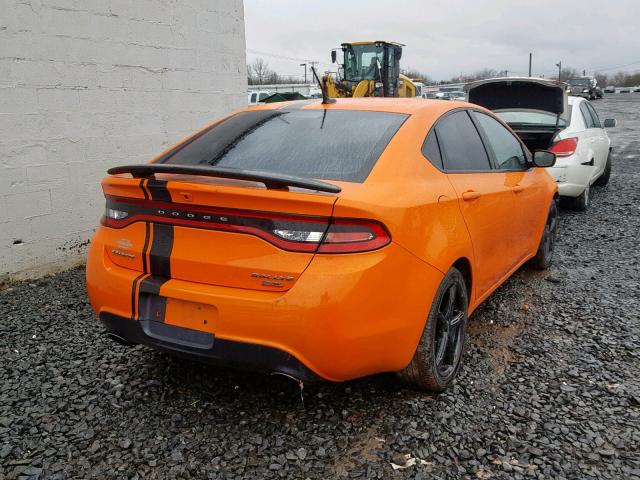 1C3CDFBB4ED868932 - 2014 DODGE DART SXT ORANGE photo 4