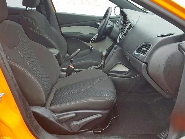 1C3CDFBB4ED868932 - 2014 DODGE DART SXT ORANGE photo 5