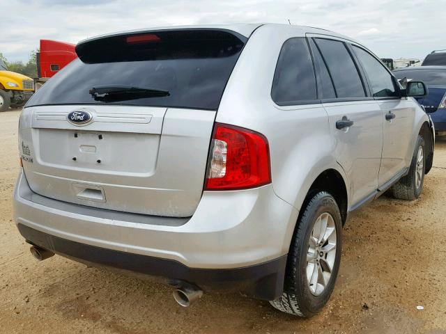 2FMDK3GC9DBB64442 - 2013 FORD EDGE SE SILVER photo 4