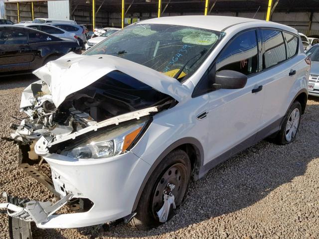 1FMCU0F7XDUD10561 - 2013 FORD ESCAPE S WHITE photo 2