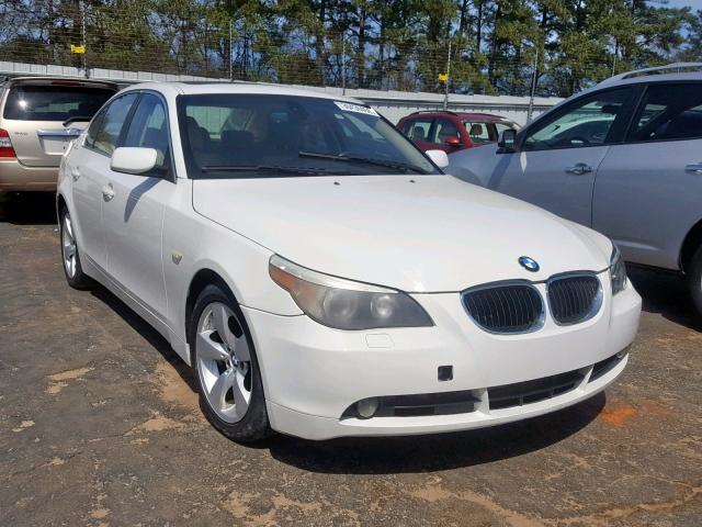 WBANE53516CK90605 - 2006 BMW 525 I WHITE photo 1