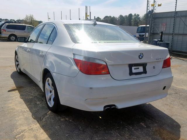 WBANE53516CK90605 - 2006 BMW 525 I WHITE photo 3