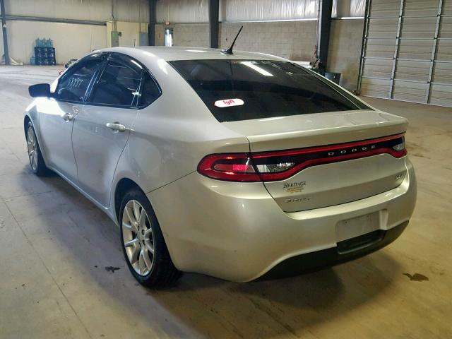 1C3CDFBA4DD157723 - 2013 DODGE DART SXT SILVER photo 3