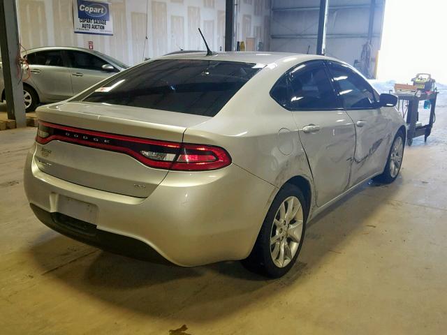 1C3CDFBA4DD157723 - 2013 DODGE DART SXT SILVER photo 4