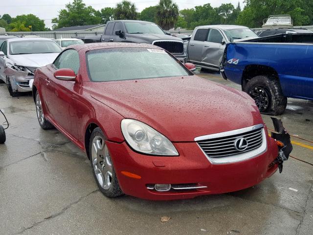 JTHFN45Y379015923 - 2007 LEXUS SC 430 RED photo 1