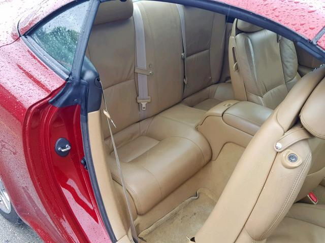 JTHFN45Y379015923 - 2007 LEXUS SC 430 RED photo 6