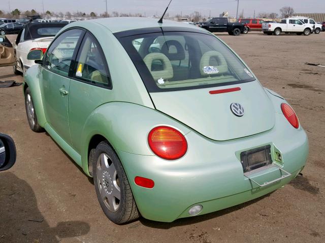 3VWDD21C0YM462252 - 2000 VOLKSWAGEN NEW BEETLE მწვანე ფოტო 3