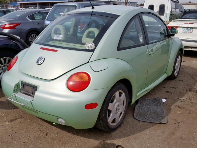 3VWDD21C0YM462252 - 2000 VOLKSWAGEN NEW BEETLE მწვანე ფოტო 4