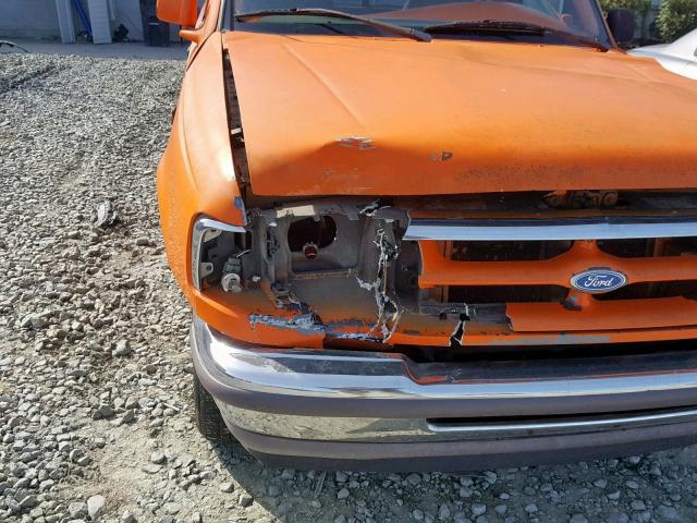 1FTCR10A5TTA28428 - 1996 FORD RANGER ORANGE photo 9