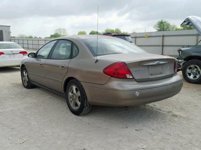 1FAFP55U62A130334 - 2002 FORD TAURUS SES GOLD photo 3