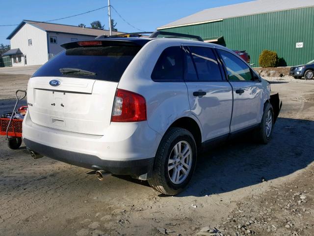 2FMDK3GC3BBB46015 - 2011 FORD EDGE SE WHITE photo 4