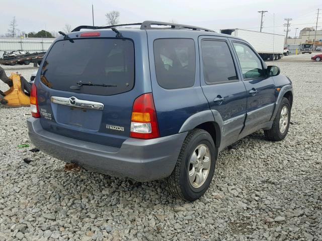 4F2CU08161KM34556 - 2001 MAZDA TRIBUTE BLUE photo 4