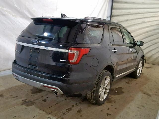 1FM5K8F89GGD06770 - 2016 FORD EXPLORER L BLACK photo 4