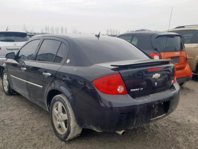 1G1AF5F59A7171530 - 2010 CHEVROLET COBALT 2LT BLACK photo 3