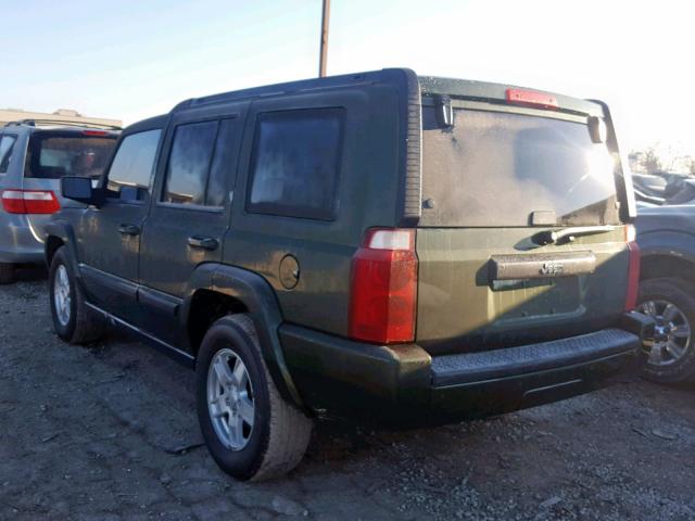 1J8HG48KX8C142418 - 2008 JEEP COMMANDER GREEN photo 3