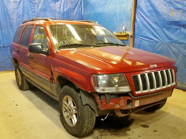 1J8GW48S14C336425 - 2004 JEEP GRAND CHER RED photo 1