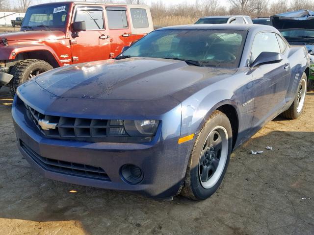 2G1FA1ED9B9112855 - 2011 CHEVROLET CAMARO LS BLUE photo 2