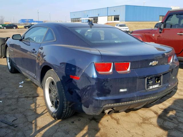 2G1FA1ED9B9112855 - 2011 CHEVROLET CAMARO LS BLUE photo 3