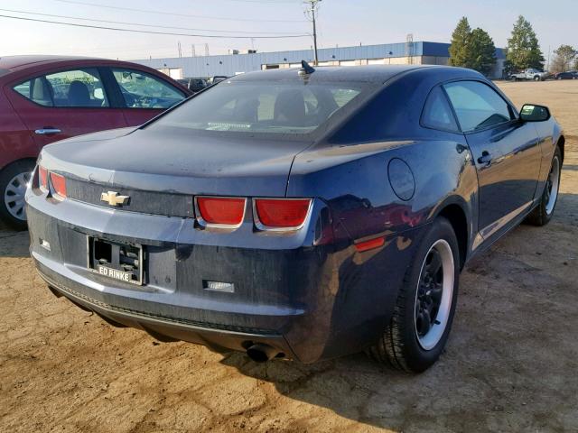 2G1FA1ED9B9112855 - 2011 CHEVROLET CAMARO LS BLUE photo 4