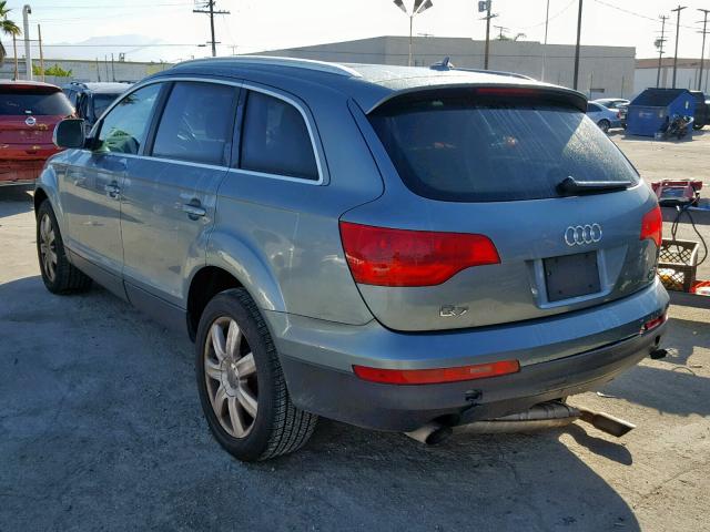 WA1BY74L97D054425 - 2007 AUDI Q7 3.6 QUA TEAL photo 3