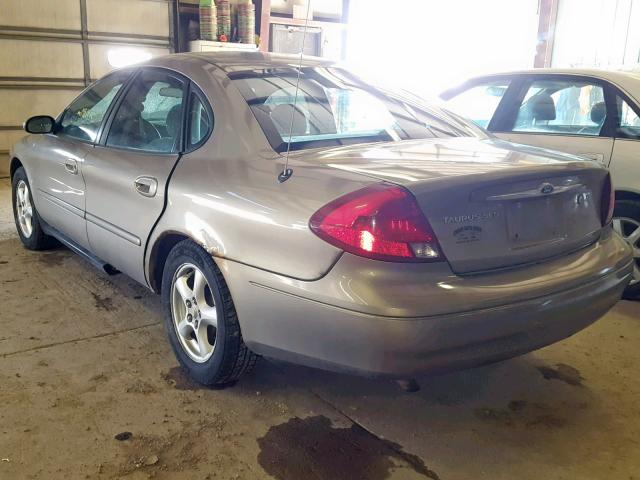 1FAFP55U42G160977 - 2002 FORD TAURUS SES TAN photo 3