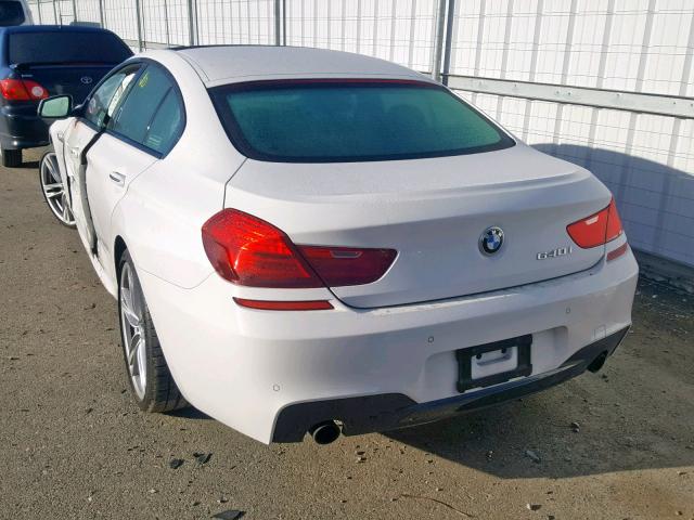 WBA6A0C5XFD318060 - 2015 BMW 640 I WHITE photo 3