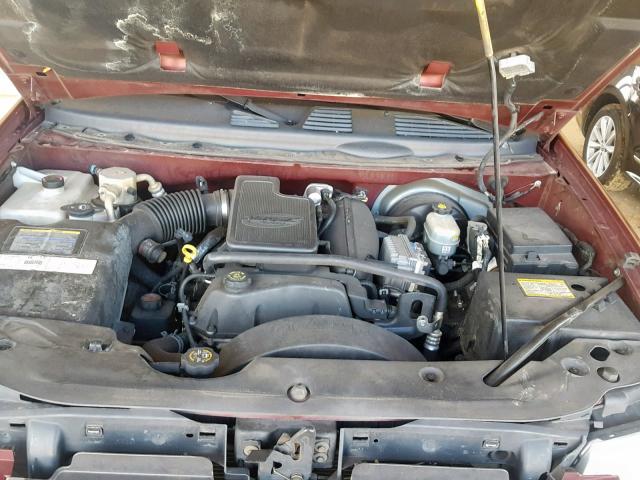 1GKDT13S322323109 - 2002 GMC ENVOY BURGUNDY photo 7