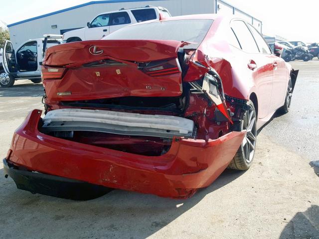 JTHBA1D20G5022521 - 2016 LEXUS IS 200T RED photo 4