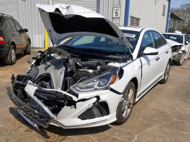 5NPE34AF5JH701970 - 2018 HYUNDAI SONATA SPO WHITE photo 2