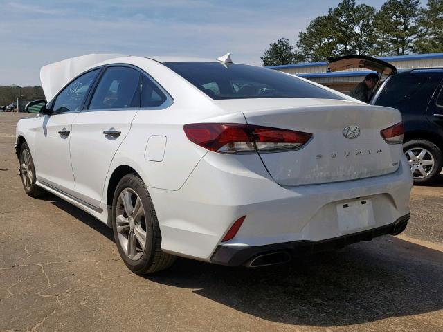 5NPE34AF5JH701970 - 2018 HYUNDAI SONATA SPO WHITE photo 3