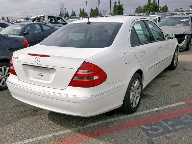 WDBUF65J33A248549 - 2003 MERCEDES-BENZ E 320 WHITE photo 4