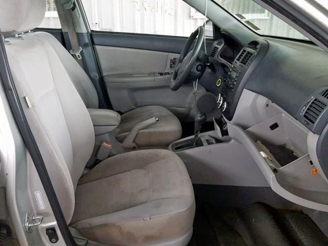 KNAFE221295618026 - 2009 KIA SPECTRA EX SILVER photo 5