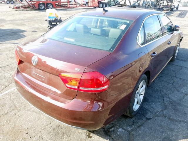 1VWBP7A30DC011278 - 2013 VOLKSWAGEN PASSAT SE  photo 4