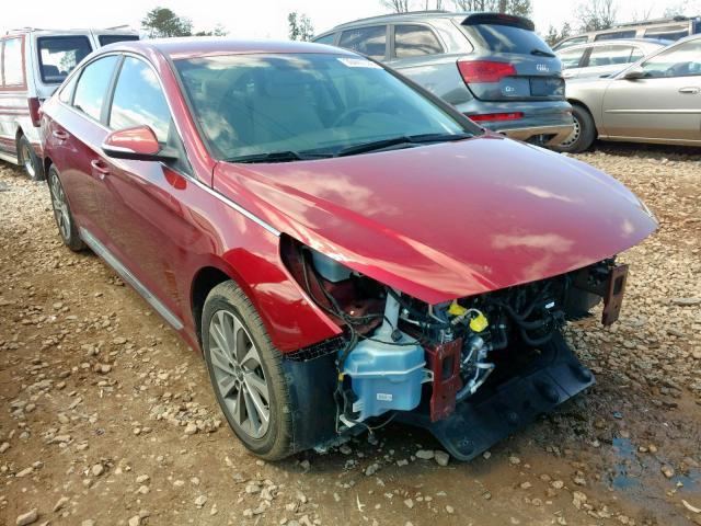 5NPE34AF2FH124449 - 2015 HYUNDAI SONATA SPO RED photo 1