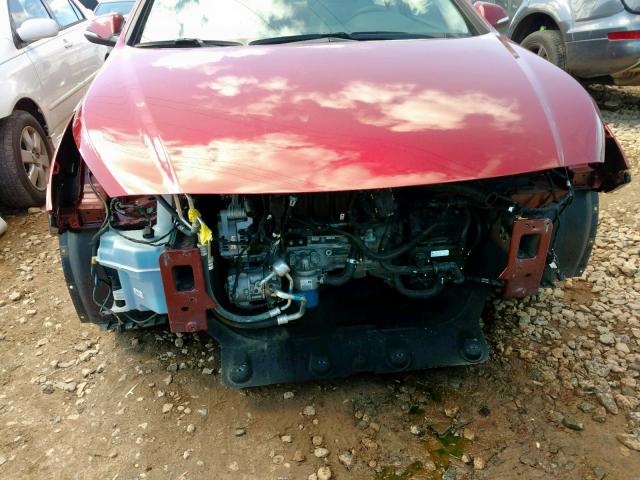 5NPE34AF2FH124449 - 2015 HYUNDAI SONATA SPO RED photo 9