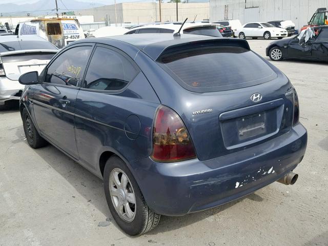 KMHCM36C19U142461 - 2009 HYUNDAI ACCENT GS BLACK photo 3