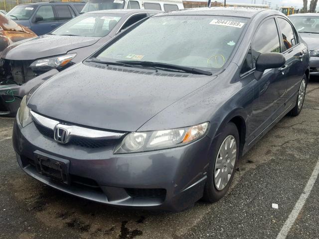 2HGFA16339H335360 - 2009 HONDA CIVIC VP GRAY photo 2