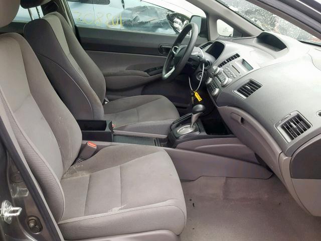 2HGFA16339H335360 - 2009 HONDA CIVIC VP GRAY photo 5